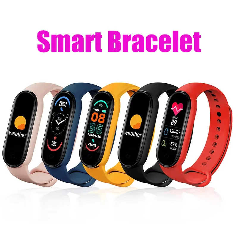 Nueva pulsera inteligente para hombres y mujeres, rastreador de Fitness, reloj inteligente con presión arterial, Monitor de ritmo cardíaco, pulsera inteligente para Android iOS