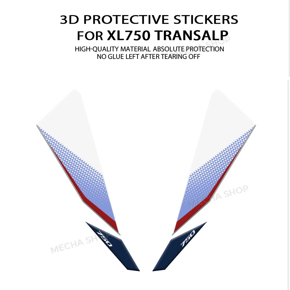 

For XL750 Transalp XL 750 2025 Motorcycle 3D Resin Sticker Kit Front Fender Protector New Decorative Decal