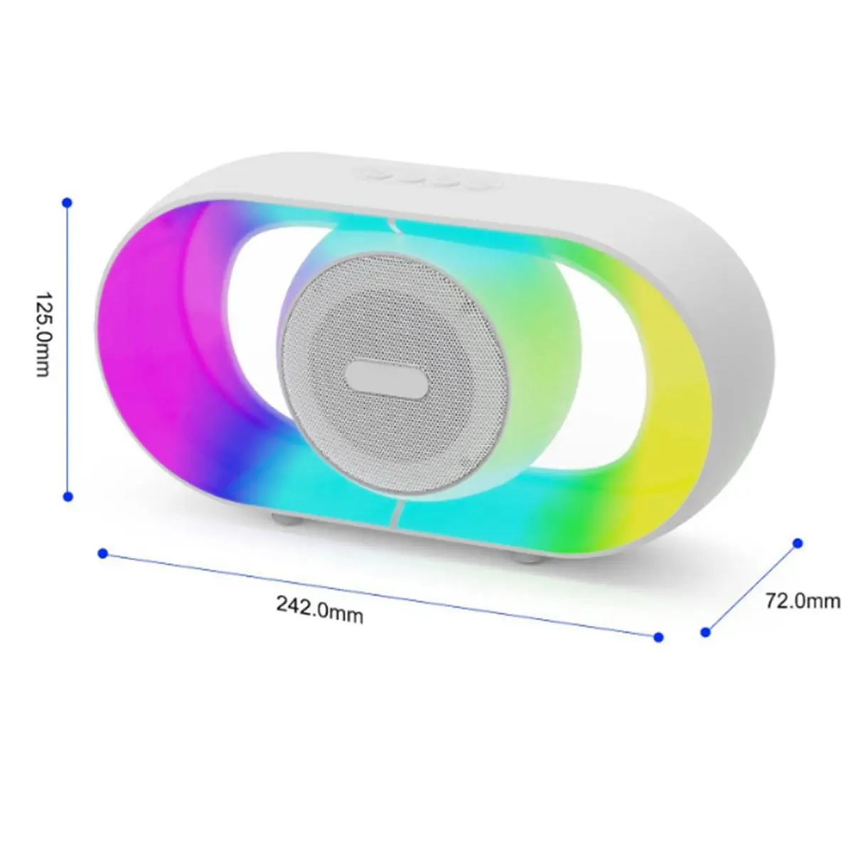 

(BOFF) Bluetooth-колонка, портативная мини-колонка с RGB-подсветкой, белая
