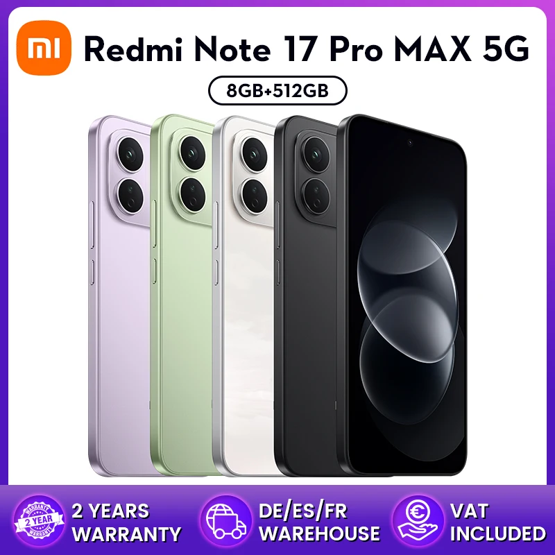 Xiaomi Verde Móvil Redmi Note 17 Pro Max 5G Nfc 6,83" Snapdragon 6 Gen 5 Batería De 9210Mah - 8G Ram 256G Rom Y 8G Ram 512G Rom Versión Es (Cargador No Incluido ) - Imagen 12