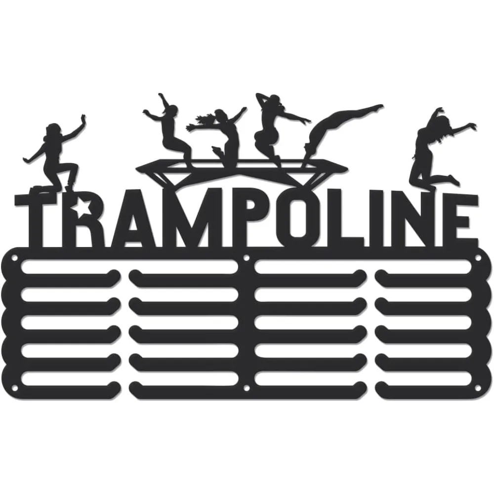 Eiserner Medaillenhalter Medaillen-Displayständer Medaillenhalter-Rahmen Rechteckig Trampolin 400x250mm