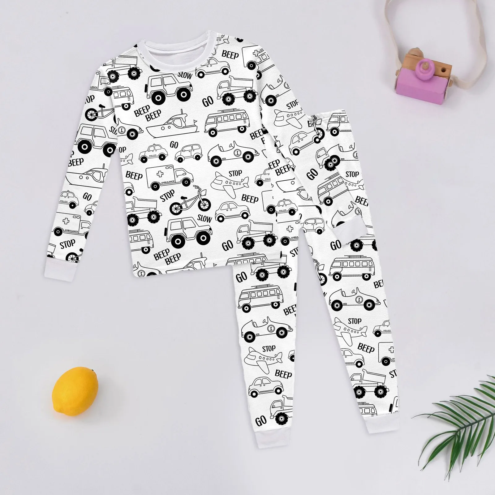 DIY Pajamas Kids Sketch Colorful Pajama Set Kids Art Color Your Own New Pajama Handicraft Toys DIY Crafts Homewear For Baby Girl