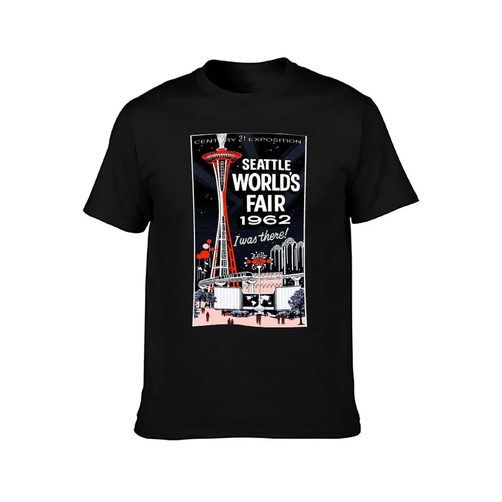 Century 21 Exposition 1962 RETRO T-Shirt Casual Breathable Short Sleeve Top T-Shirt