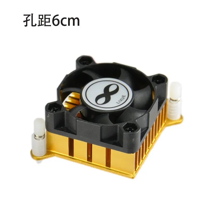 Nanqiao North Bridge main board chip, radiator hole distance 60mm 6cm 5V12V 4cm small fan, heat sink view 2