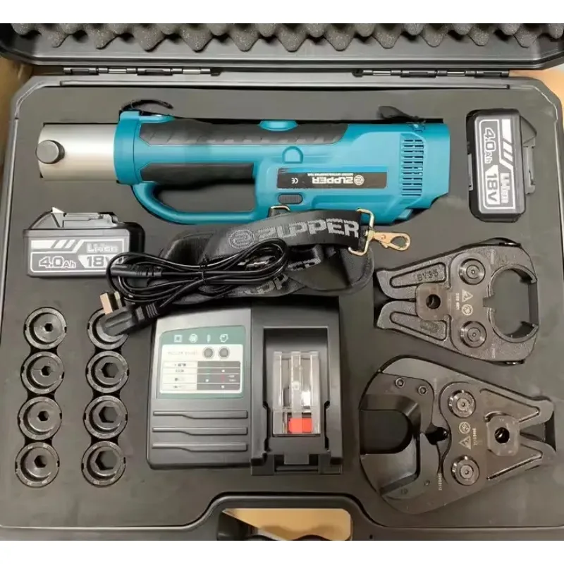 ZUPPER PZ-400C Hydraulic Battery Powered 2 In 1 Crimping Pliers Cable Crimping Tools Copper Rechargeable Cable Cutter Tool