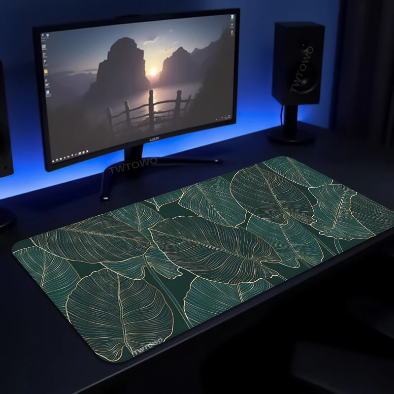 Mouse Pad Leaves Gaming printon demand Custom Large New Mousepad XXL MousePads Soft Office Carpet PC Mice Pad Desktop Mouse Pad