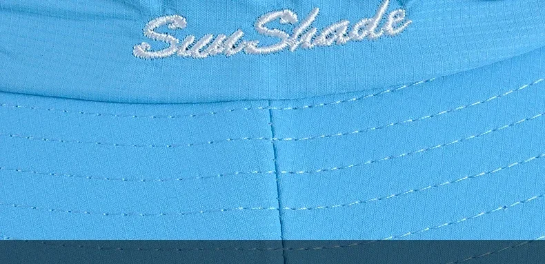 Damen Pferdeschwanz-Fischerhut Wasserdichter Sonnenhut Einfarbig Outdoor Reise Angeln Klettern Wandern Breiter Krempe Bucket Hat – Detail 5