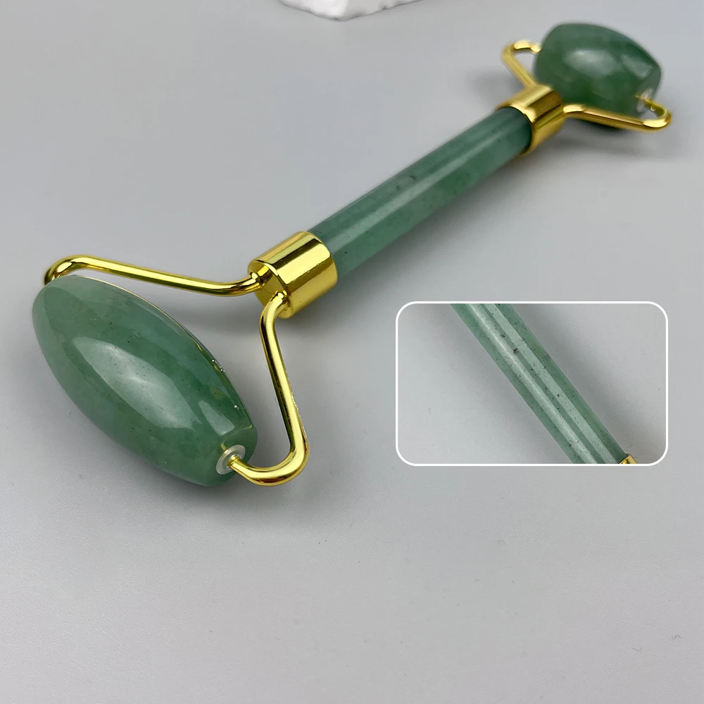 ลูกกลิ้งนวดหน้าหยก 1 ชิ้น - ลูกกลิ้งหยกตงหลิง เครื่องมือนวดหน้า - เครื่องนวดหน้าแบบลูกกลิ้งสองหัวเฉพาะทาง