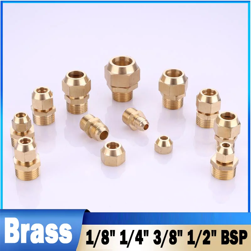 1Pcs Copper Flaring Directly Connector 1/8
