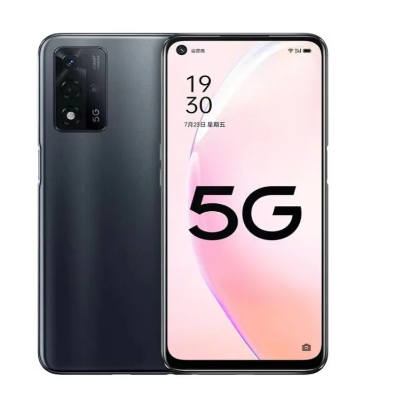 OPPO A93s débloqué 5G téléphone portable Dimensity 810 48MP AI caméra 5000mAh batterie 33W Charge rapide Android 11 Smartphone