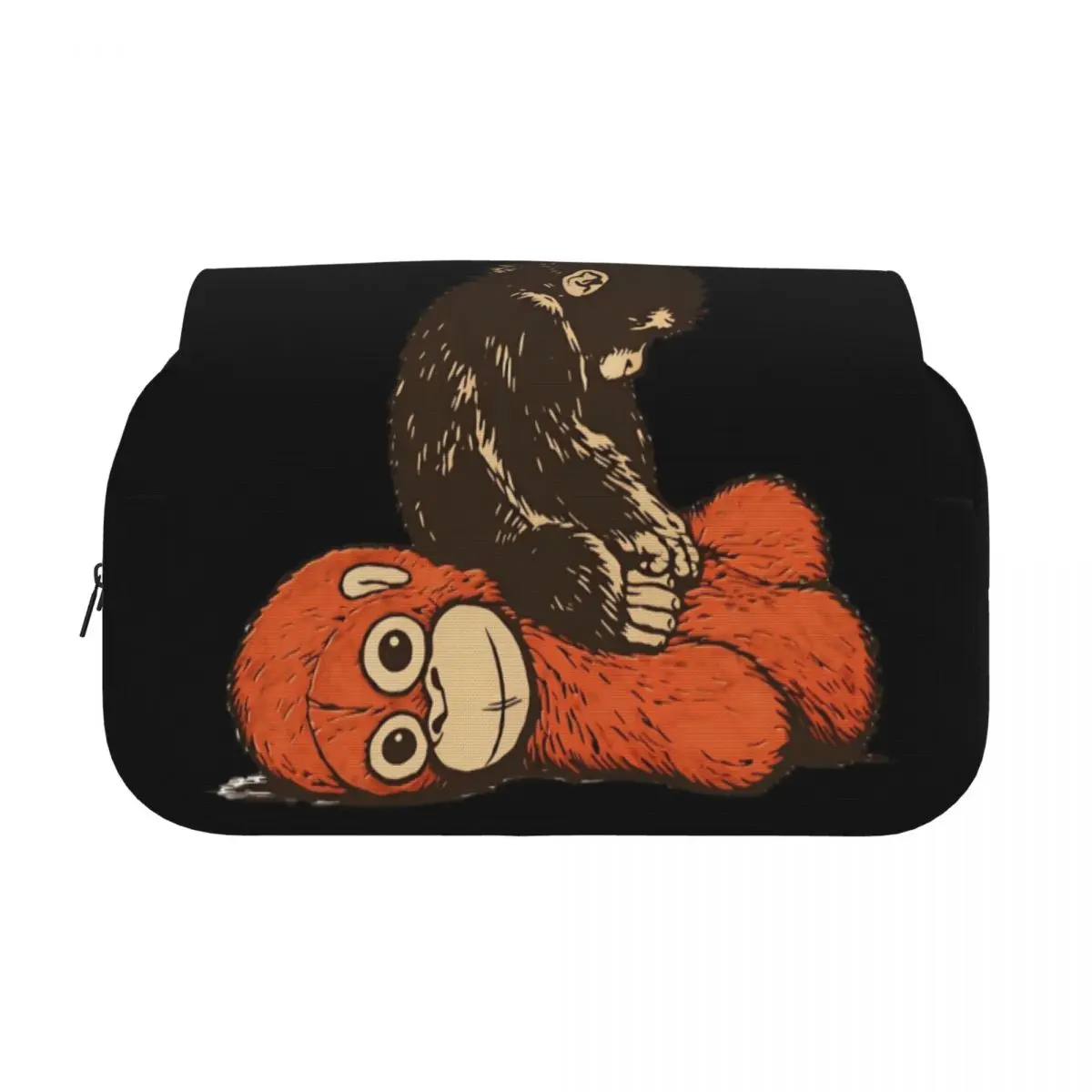 Kawaii Punch Baby Monkey Pencil Case Fashion Pen Box Bags Student Large Storage Students School Gift Pencilcases