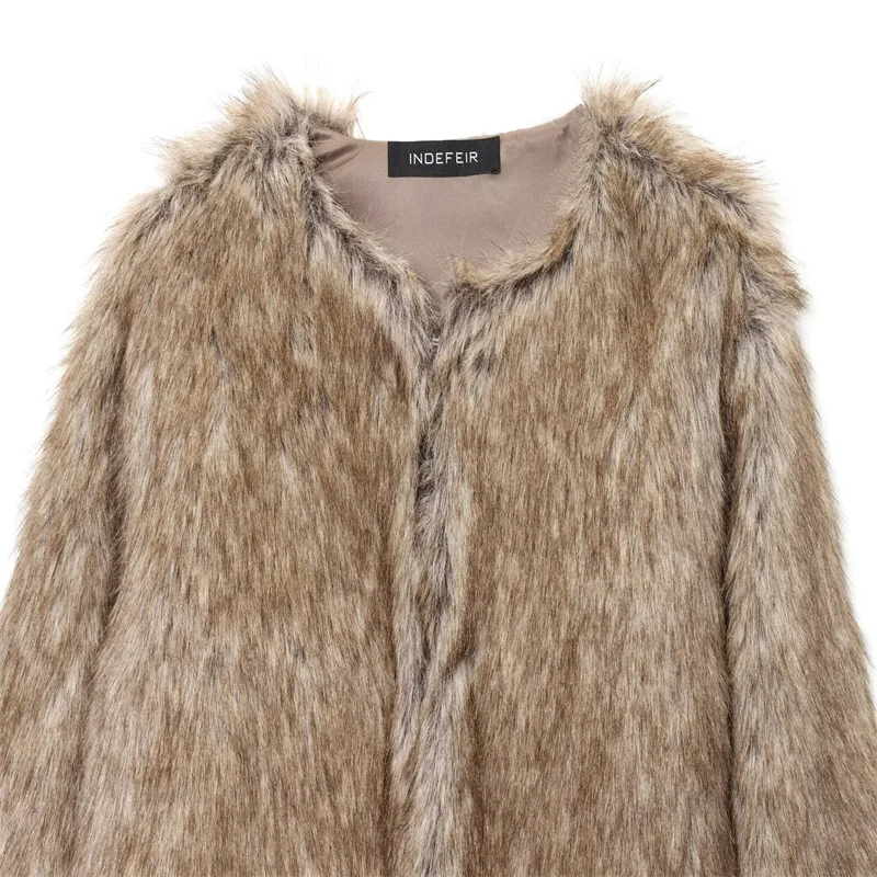 2025 Fall Fashion Trendy Sexy Women's Faux Fur Short Jacket Outerwear