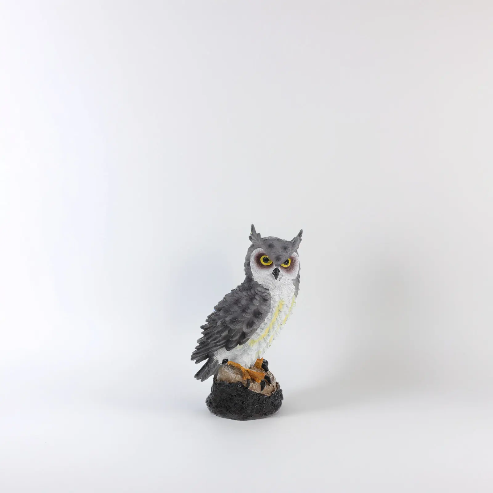 Estatua de Búho de Resina Realista, Impermeable, Decoración para Jardín, Patio, Terraza, Escultura de Búho Duradera, Adorno de Jardín de Resina