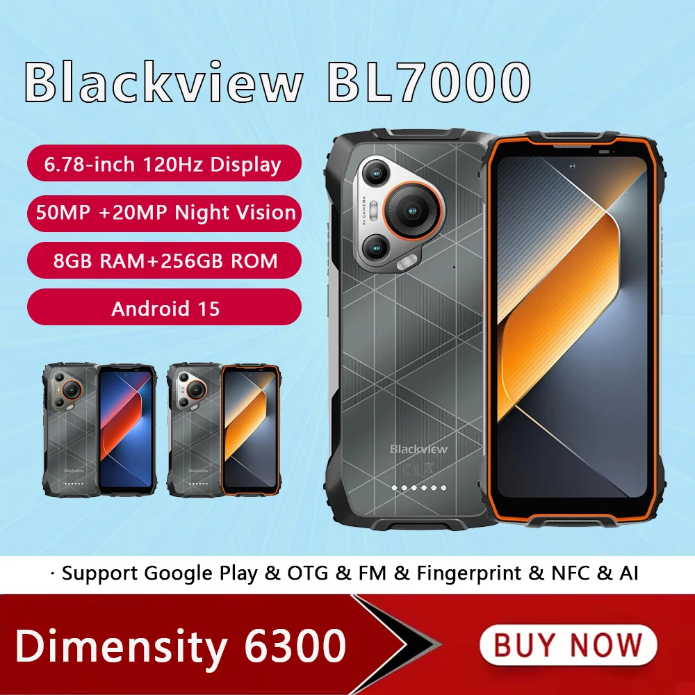 BLACKVIEW BL7000 5G AI Rugged Phone Depseek GPT 6.78