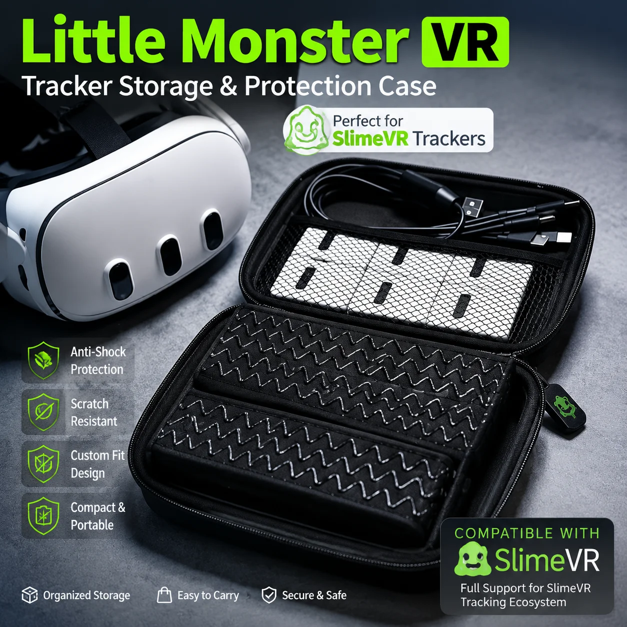 DIY SlimeVR Trackers LSM6DSV Low Drift Zero Latency Full Body Tracking 10H Battery 6-10PCS Kit For SteamVR Quest VRChat PICO