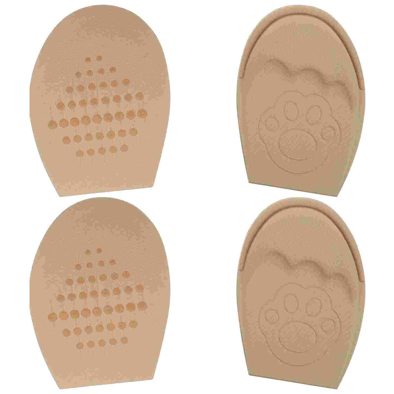 

2 Pairs Shoe Inserts Anti Drop Heel Half Size Pad High Insole Foot Protector Forefoot Miss