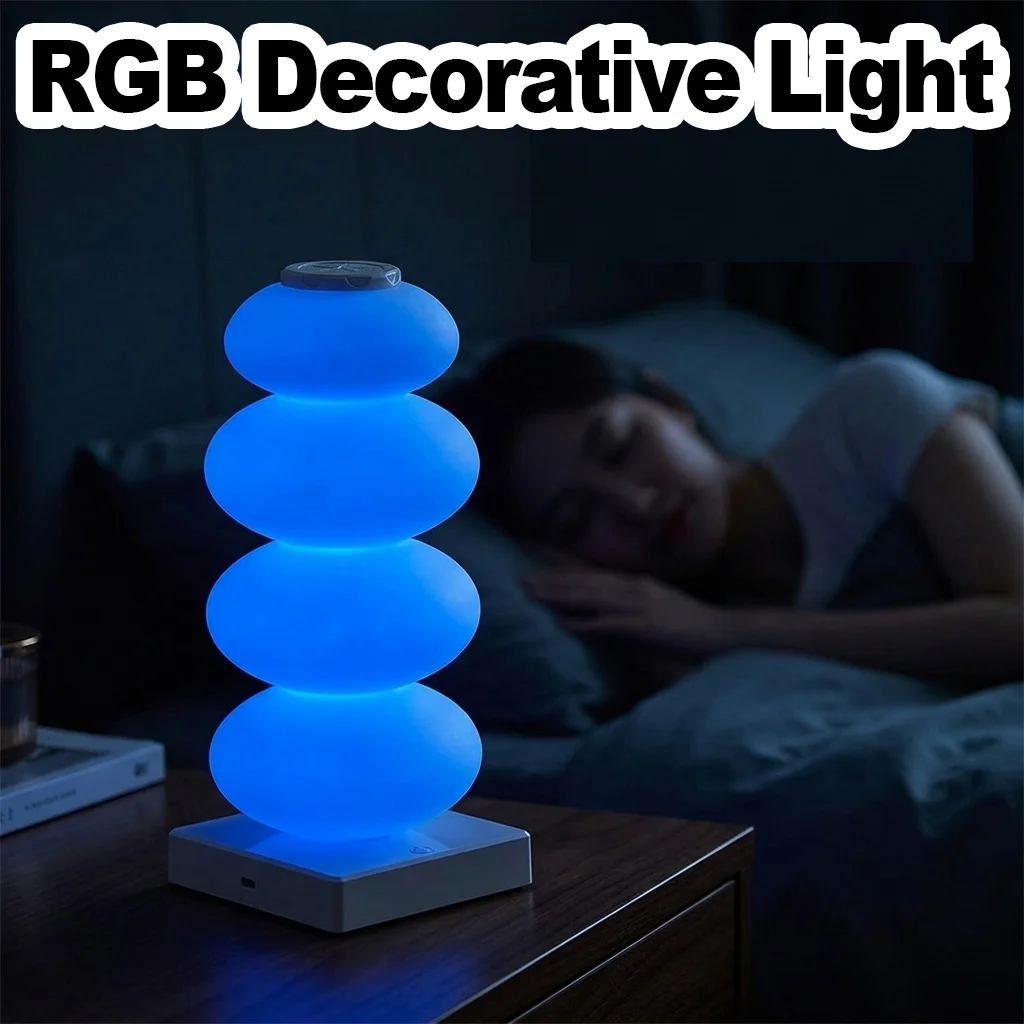 

RGB Touch Table Lamp LED USB Vivid Color Room Decor Light Elegant Touch Sensor Night Light Home Office Decor Accessories Led USB