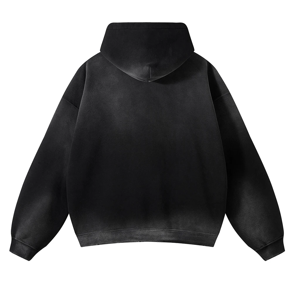 VIPReAlr2025 الشتاء هوديي ريترو Harajuku موضة غسلها القطن 380GSM البلوز البلوز Y2K RE Alr