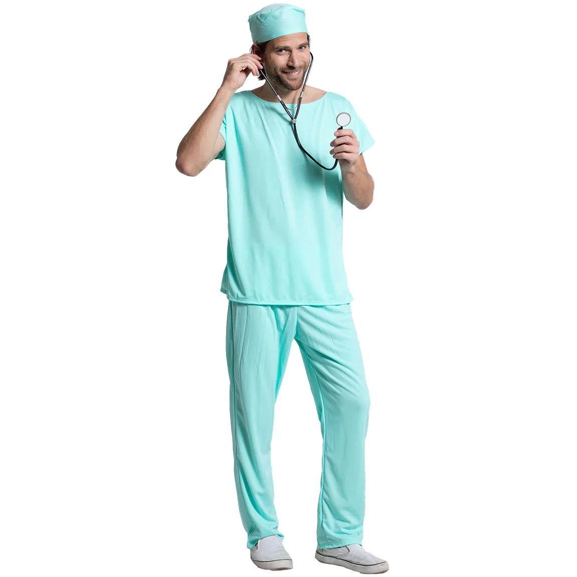 

Halloween Costume Adult Male Doctor Role Play Uniform with Bloodstains Horror Surgery Doctor Clothes Men's Fashion Trend