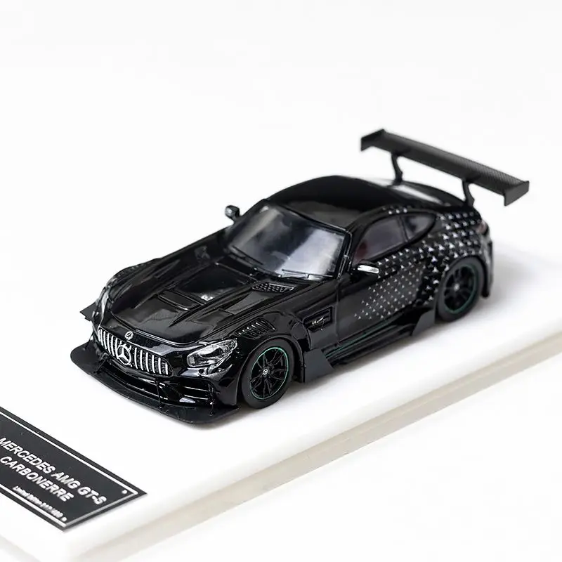 

Diecast BSC 1:64 Scale Benz GT S GT Large Rear Wing Modified Alloy Car Model Collectible Toy Gift Souvenir Display Ornament