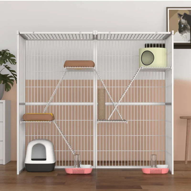 New Storage Rack Cat Cage multilayer Storey Villa Super Cat Climbing Rack Cats Nest House переноска для кошек pet cages dogs