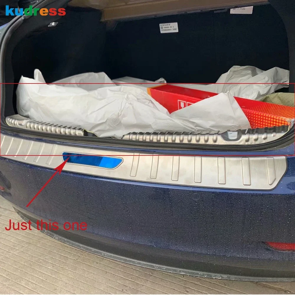 Rear Trunk Bumper Cover Trim For Tesla Model 3 2018 2019 2020 2021 2022 Car Tailgate Door Sill Plate Protector Guard Accessories