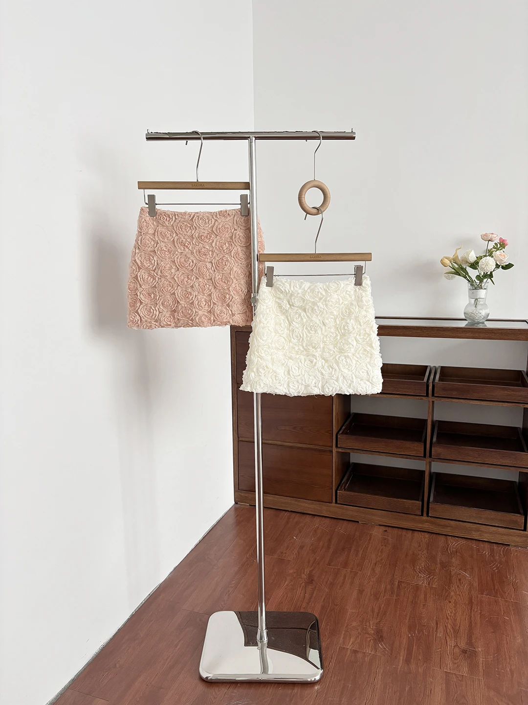 

Элегантная женская юбка А-силуэта с завышенной талией, летняя коллекция 2026, новый дизайн, с цветочным 3D-принтом, повседневная, из полиэстера