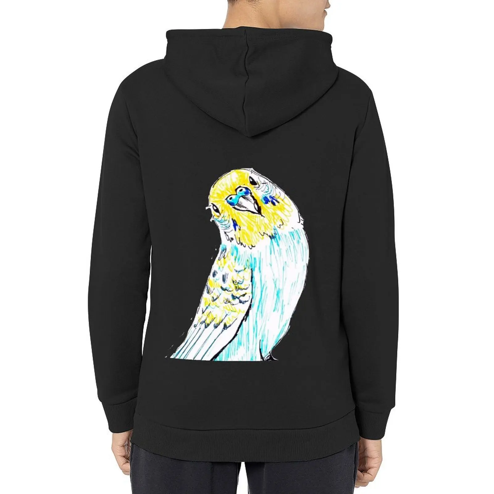 

Budgie in Love Hoodie korean autumn clothes mens clothing anime clothing male clothes tracksuit men