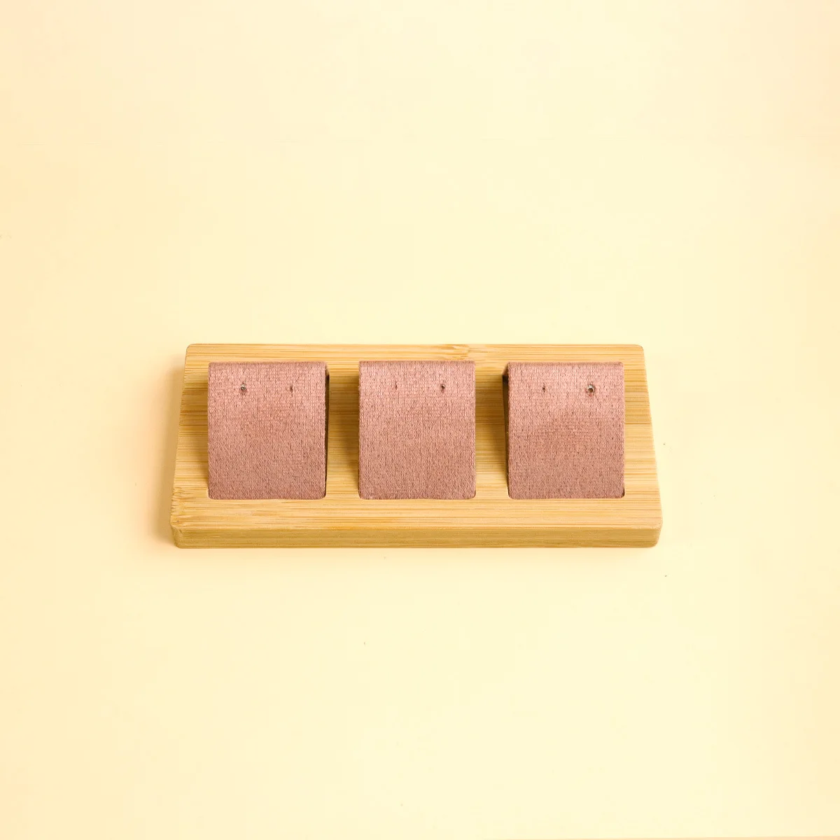 Bamboo Solid Wood Ear Stud Display Tray Earring Display Rack Jewelry Display Board Earring Organizer Tray Shop Showcase Photogra