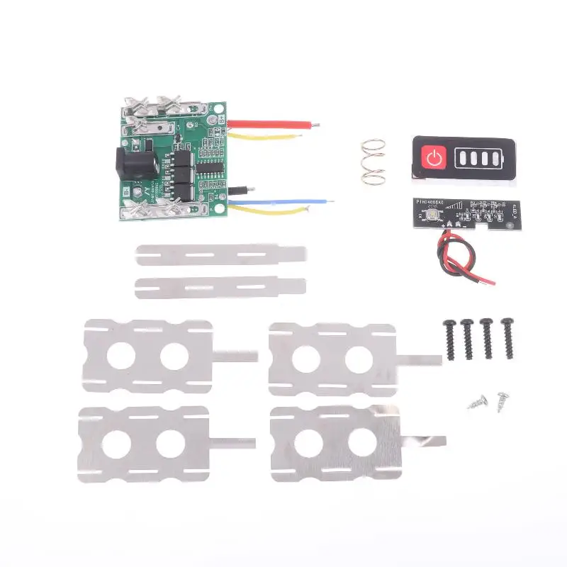15X18650 Li-ion Battery Case BMS PCBA Protection Circuit Board Box Shell For Lithium Battery 21V Housings DC Input Socket