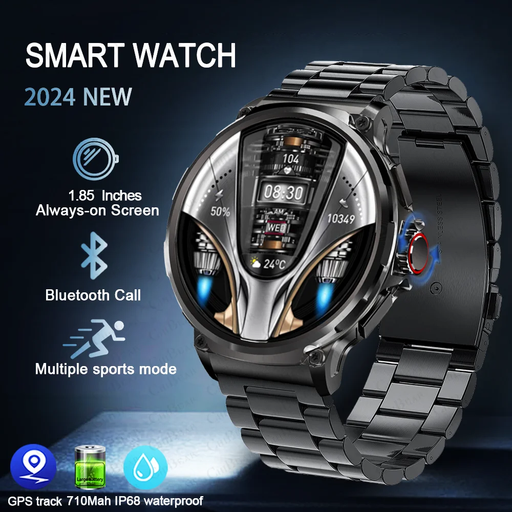 New 1.85 HD Screen For Samsung Galaxy Watch 6 Bluetooth Call Smartwatch 710mAh Health Monitor Men's Sports Modes Smart Watch