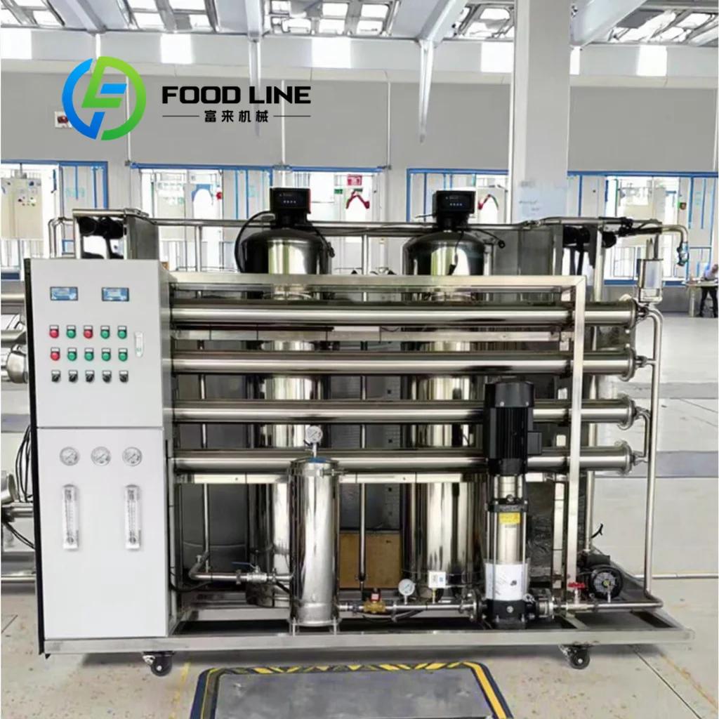 1000L H Reverse Osmosis Water Purification System PLC Pump 5kW 380V 1 Year Warranty Treatment Machinery Customize