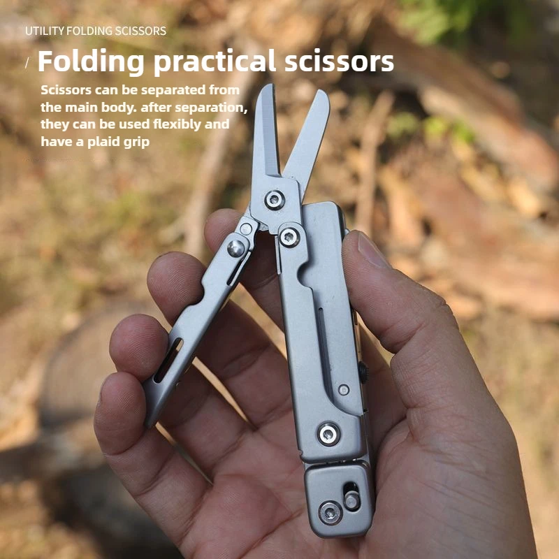 GHK 18 في 1 Multitool 2 قطعة انفصال سبليت متعدد أداة سكاكين قابلة للطي مقص القواطع EDC بقاء كماشة أداة تخييم في الهواء الطلق