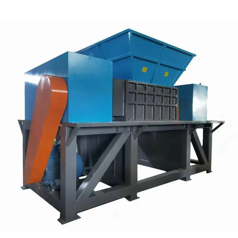 2025 آلة تقطيع العمود المزدوج الخردة المعدنية المنزلية كسارة كتلة الحديد