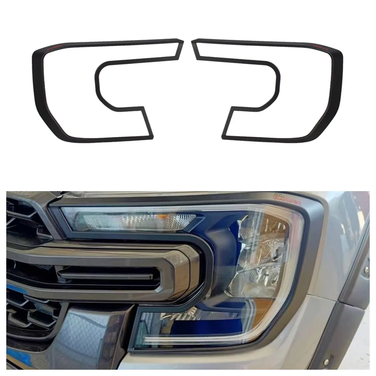 

Headlamp Headlight Head Lamp Light Cover Sticker Protector Protection For FORD RANGER T9 2022 2023 2024 WILDTRAK SPORT XLT