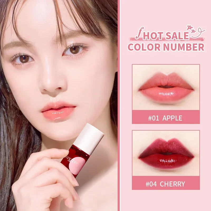 Lip Gloss Mini 4 warna, kosmetik lipstik cair pelembab tahan lama, riasan bibir tinta tahan air