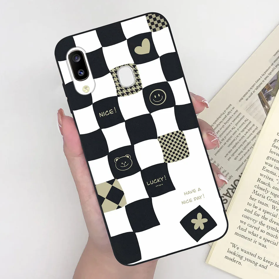 For Samsung A30 A30S Phone Case Trendy Pattern Soft Matte Silicone Back Cover For Samsung Galaxy A30 S A 30 Funda Shell Coque