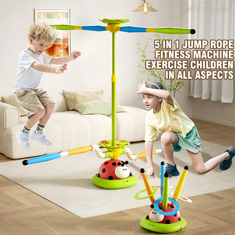 Machine de sport Ladybug : Corde à sauter d'escalade avec vélo, équipement de fitness intérieur/extérieur, cadeaux d'anniversaire et de fêtes pour amis