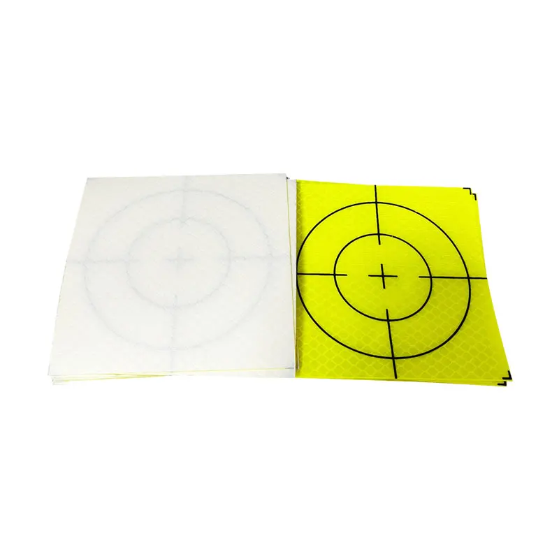 10cm Reflector Sheet For Total Station Survey Geography Fluorescent Green Sheet Reflective tape Sticker  100 * 100 mm 20 100PCS