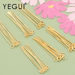 YEGUI – lot de 20 g/lot de brelobricolage M549, accessoires de bijouterie, aiguille, plaqué or 18k, 0.3 microns, sans nickel, pour la fabrication de bijoux