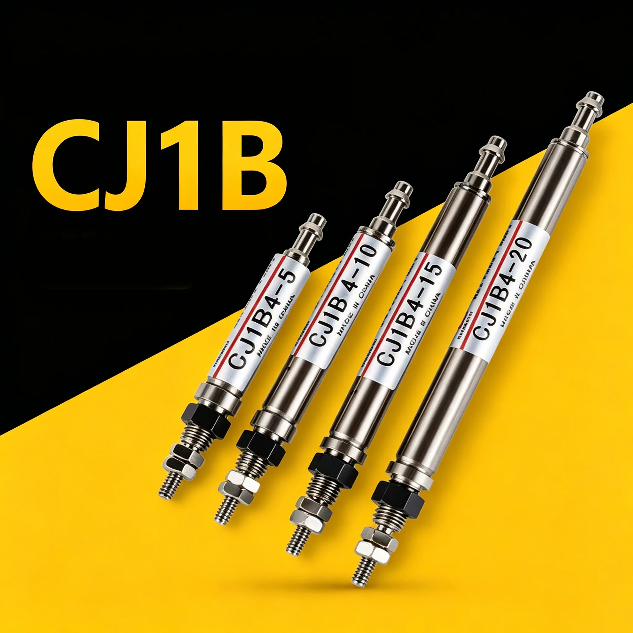 CJ1B Single acting spring return Mini Cylinder CJ1B4-5/10/15/20 -SU4 Direct 4mm tube air Pneumatic Cylinde
