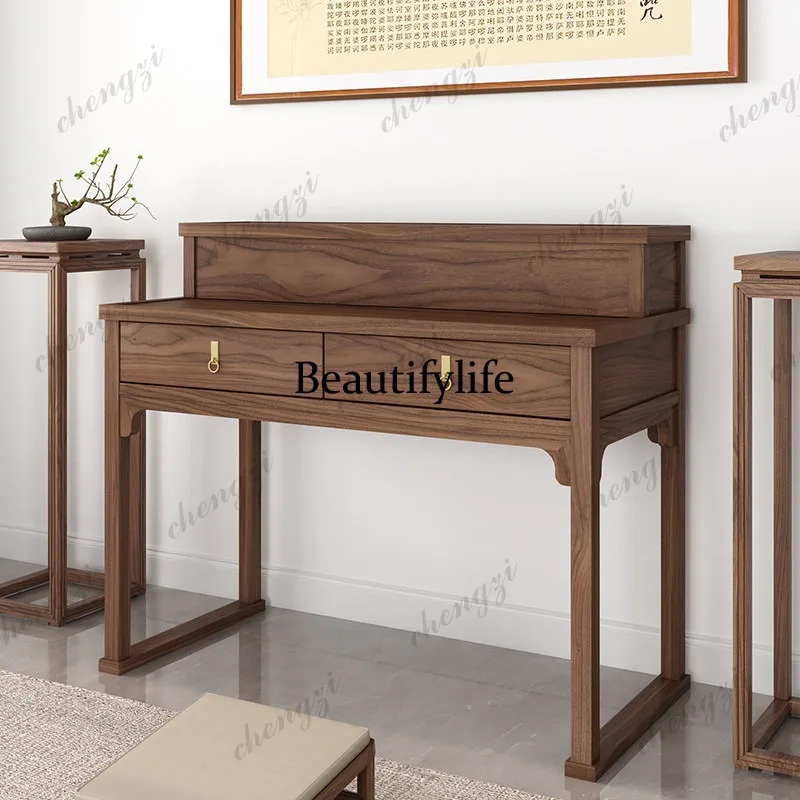 Solid wood table, Buddhist hall, new Chinese style table, modern tribute , living room table, Buddhist shrine