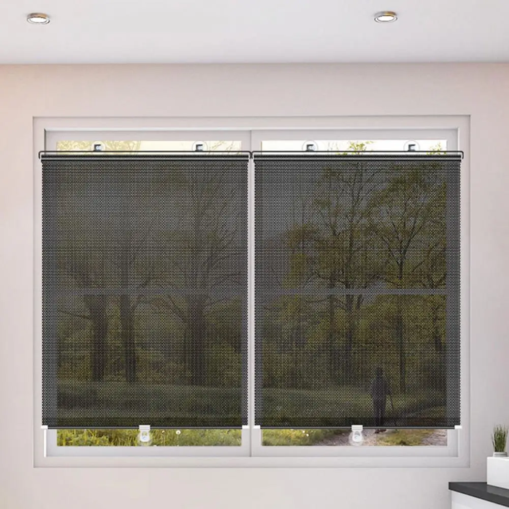 Car Curtains for Privacy Car Curtains Roller Blinds with Suction Cups Blackout Sunshade Privacy Shades for Bedroom Kitchen