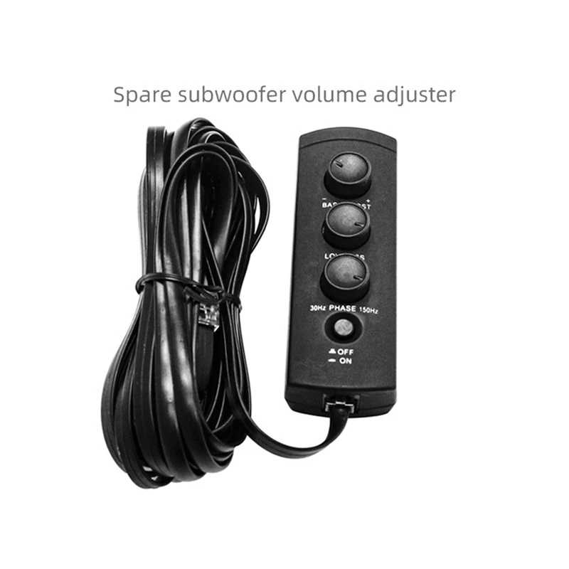 Car Spare Tire Bass Amplifier Volume Controller Spare Tire Bass Remote Volume Regulator 6-Core Crystal Interface-A22K