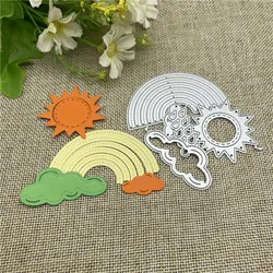 New sun rainbow lace Metal Cutting Dies Stencils For DIY Scrapbooking Decorative Embossing Handcraft Template