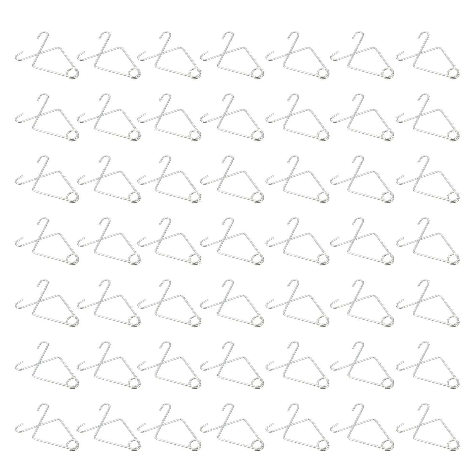 

50pcs Automatic Hooks Heavy Duty Ceiling Hook Clip Steel 10x32mm Mini Ceiling Drop Clips Office Home Hanging Solution