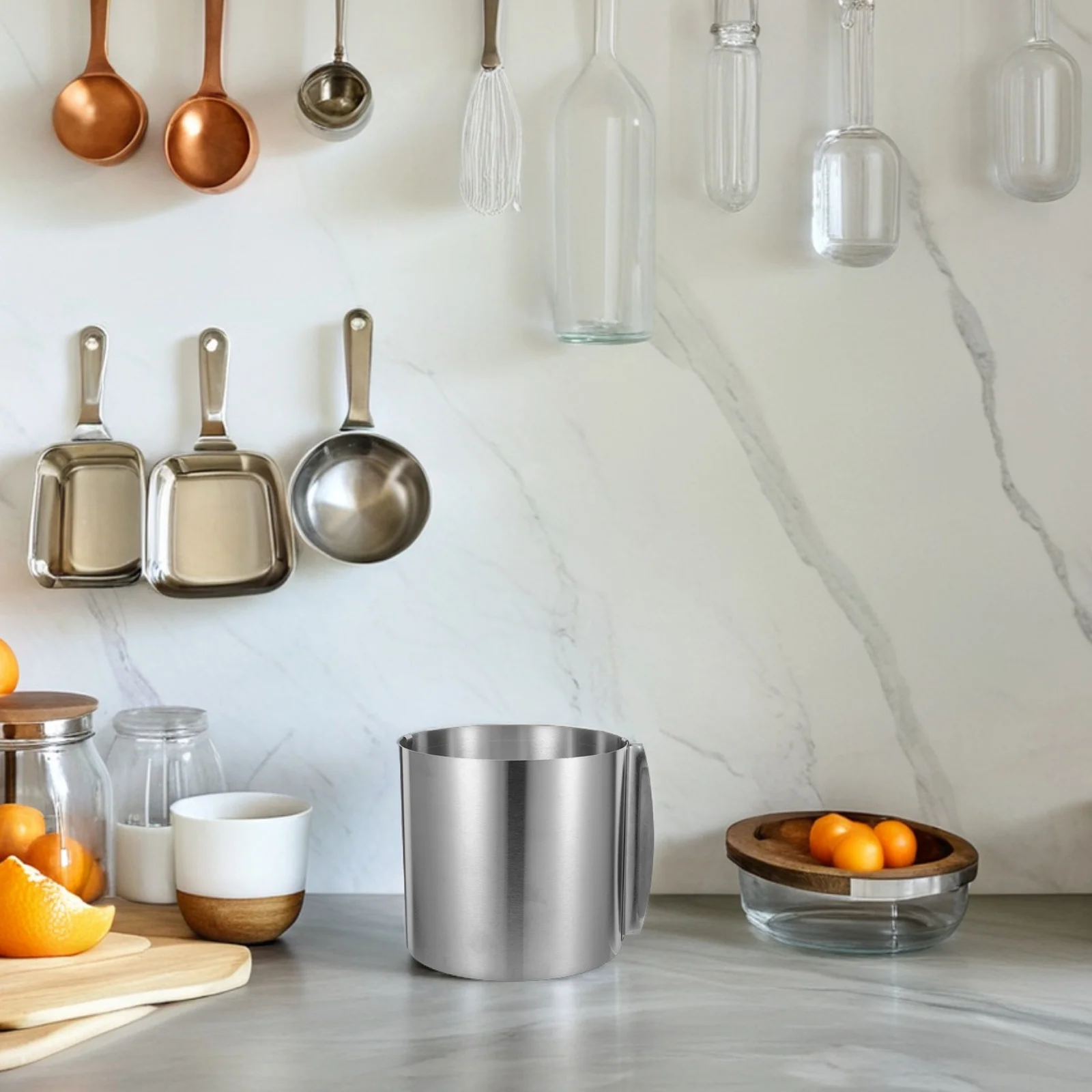 

Stainless Steel Cake Ring Adjustable 6-12 Inch Mousse Cake Mold Baking Tool for Cakes Muffins Tarts Dessert Rings