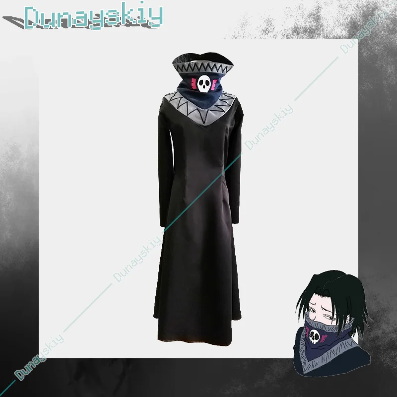 HUNTER Feitan Portor Cosplay Costume Phantom Troupe Coat Wig Potoo Anime Cosplay Wig Outfit Halloween Carnival Party Suit