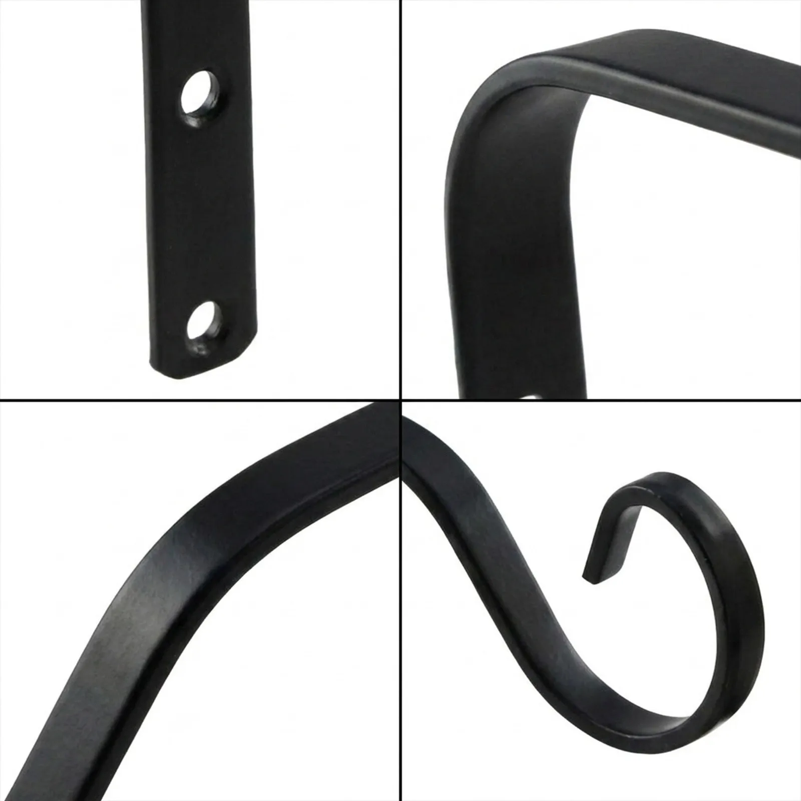 Practical Useful Flower Pot Hook 185*84mm Basket Brackets Decor Hanger Hanging Hook Metal Outdoor Decoration
