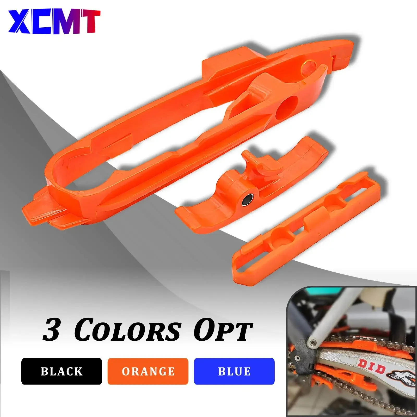 

For KTM SX SXF XC XCF ENDURO SMC 125 250 300 350 450 690 2011-2016 Motocross Chain Guide Slider Swingarm and Brake Hose Clamp